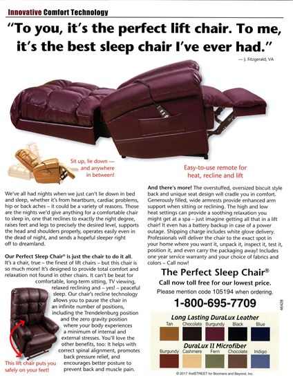 Picture of The Perfect Sleep Chair